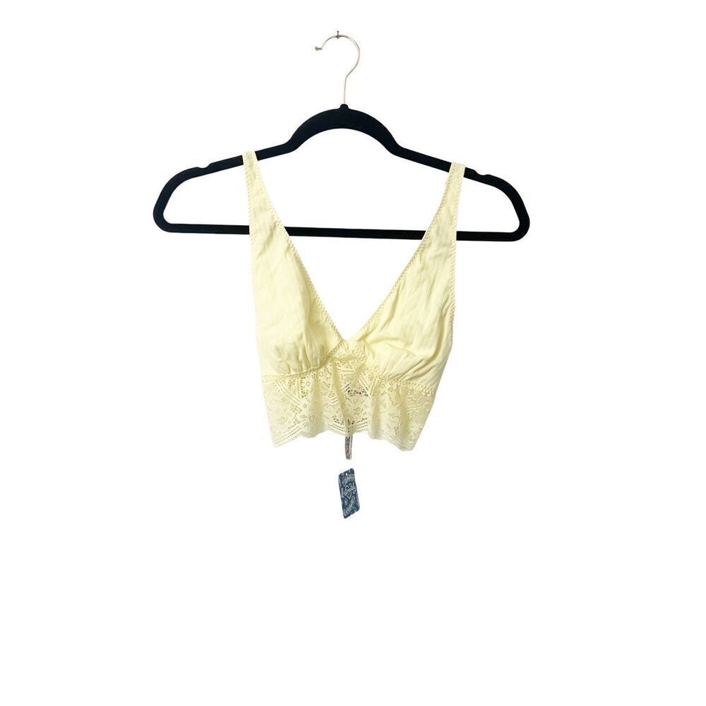 Free‎ People Yellow Daybreak Lace Bralette Size XS